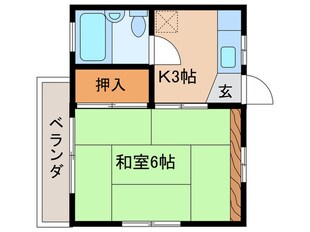 ＴＲハイツ国立の物件間取画像